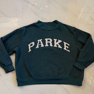 PARKE Green Mockneck Sweatshirt XXL